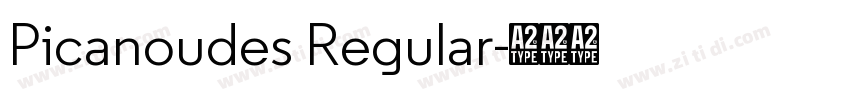 Picanoudes Regular字体转换